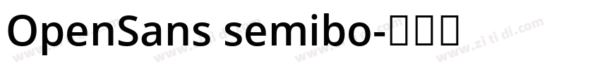 OpenSans semibo字体转换